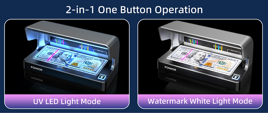 AL-12 Fake Note Detector, UV Money Checker for Clear Cash Verification