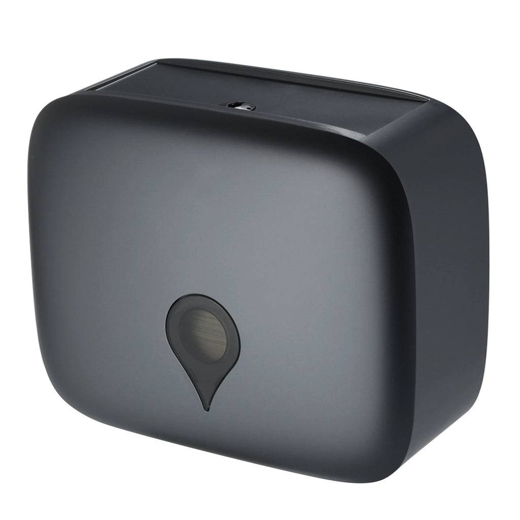 Black Tissue Dispenser, Wall Mounted Tissue Box Holder