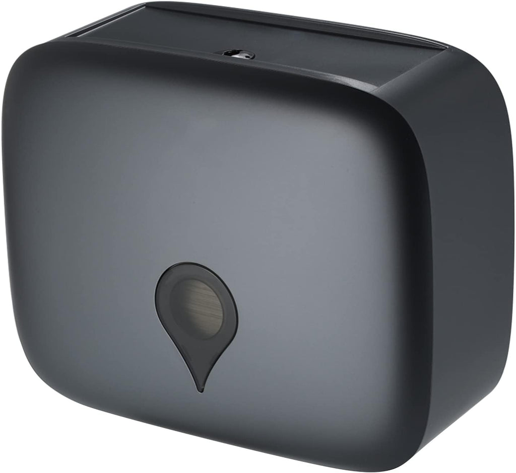 Black Tissue Dispenser, Wall Mounted Tissue Box Holder