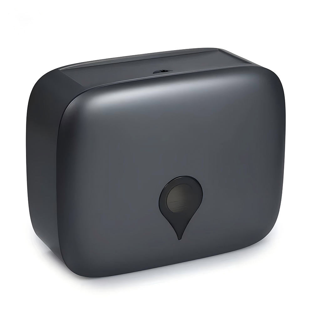 Black Tissue Dispenser, Wall Mounted Tissue Box Holder
