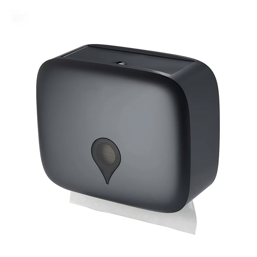 Black Tissue Dispenser, Wall Mounted Tissue Box Holder