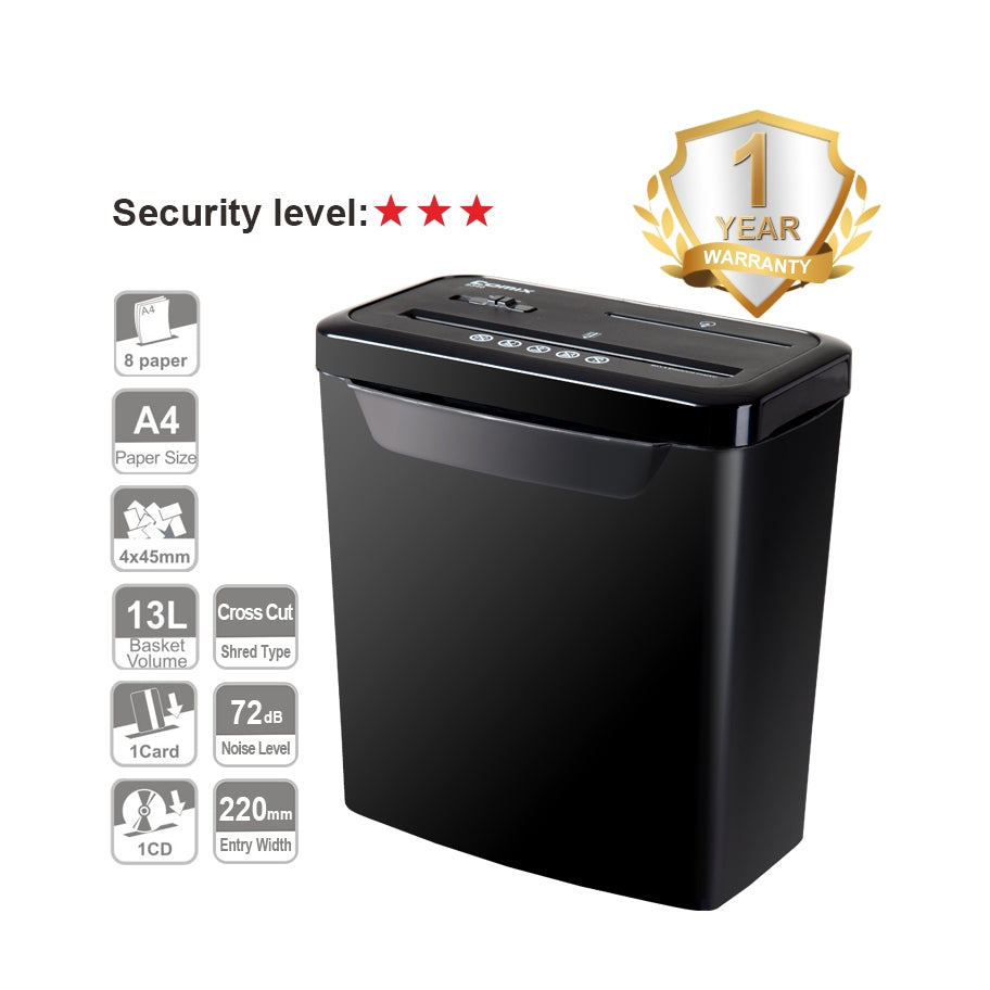 Comix S340 Paper Shredder, Electric Document Shredder for Office