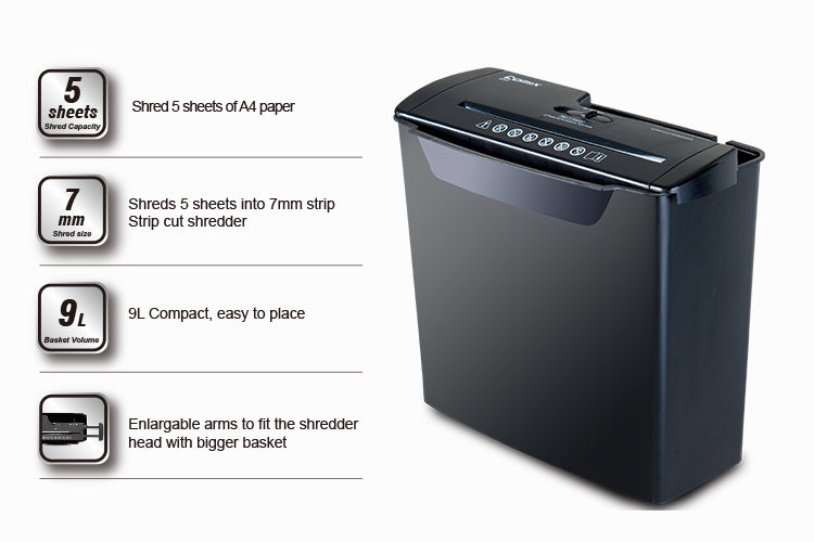 Comix S202 Paper Shredder, Electric Document Shredder for Office