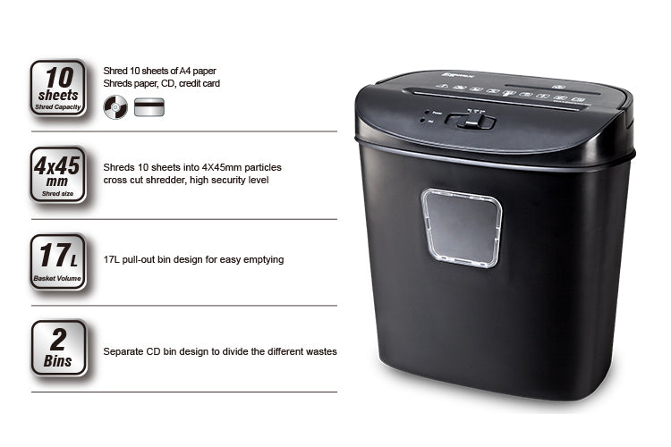 Comix S273 Paper Shredder, Electric Document Shredder for Office