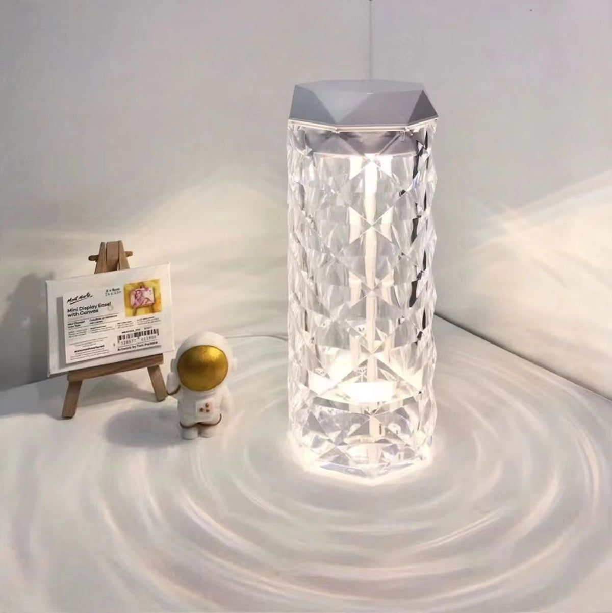 Crystal Humidifier - Cool Mist Ultrasonic Air Humidifier with LED Light