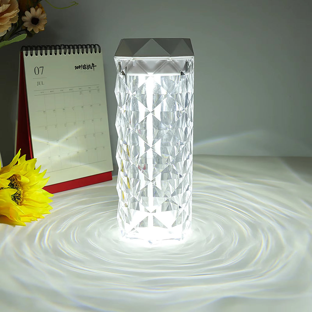Crystal Humidifier - Cool Mist Ultrasonic Air Humidifier with LED Light