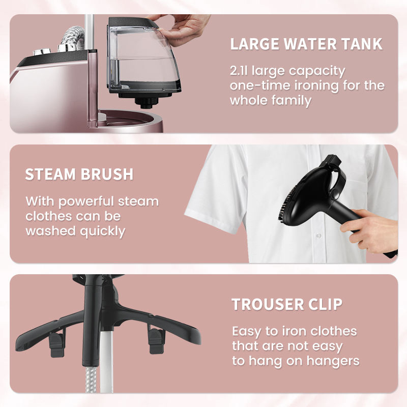 DSP KD6019 2000W Vertical Garment Steamer - Clothes Wrinkle Remover