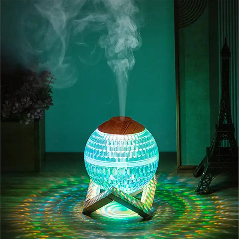 Globe Humidifier - Cool Mist Ultrasonic Air Humidifier with LED Light