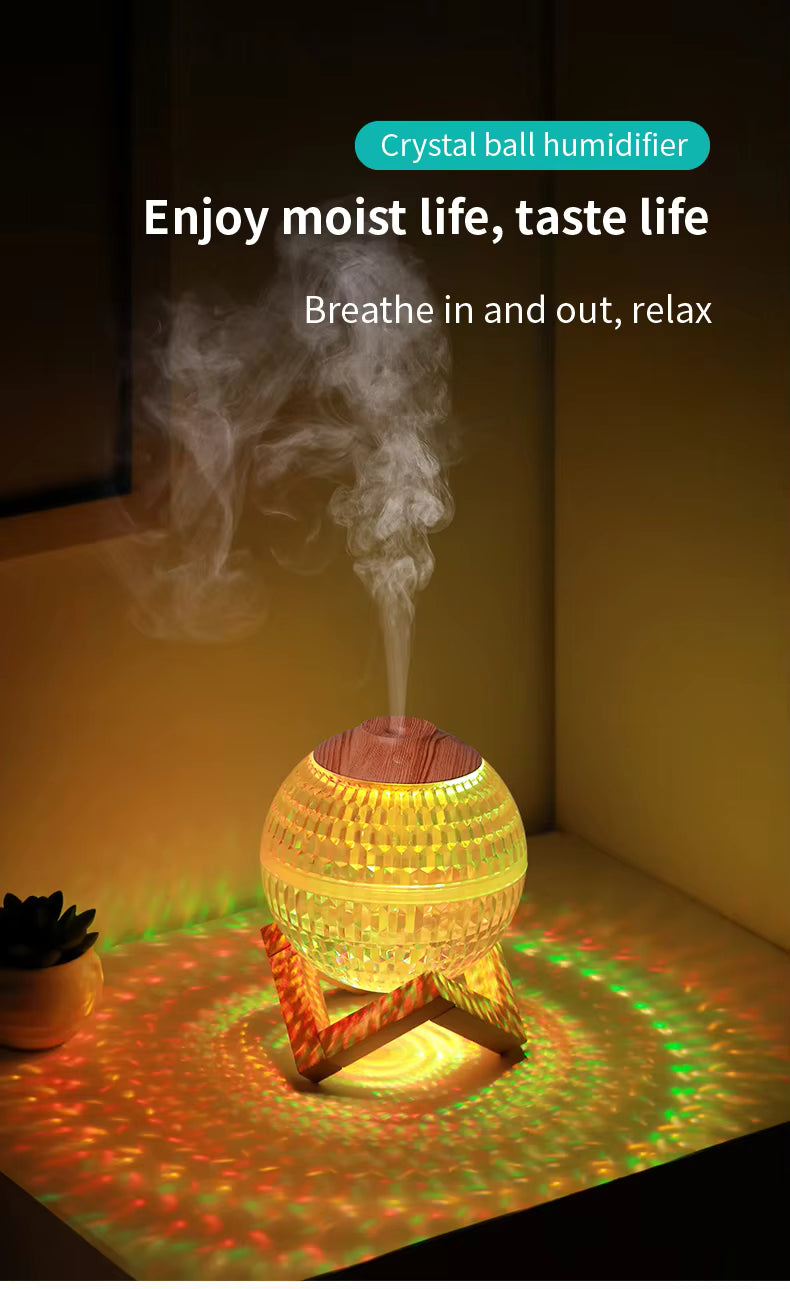 Globe Humidifier - Cool Mist Ultrasonic Air Humidifier with LED Light