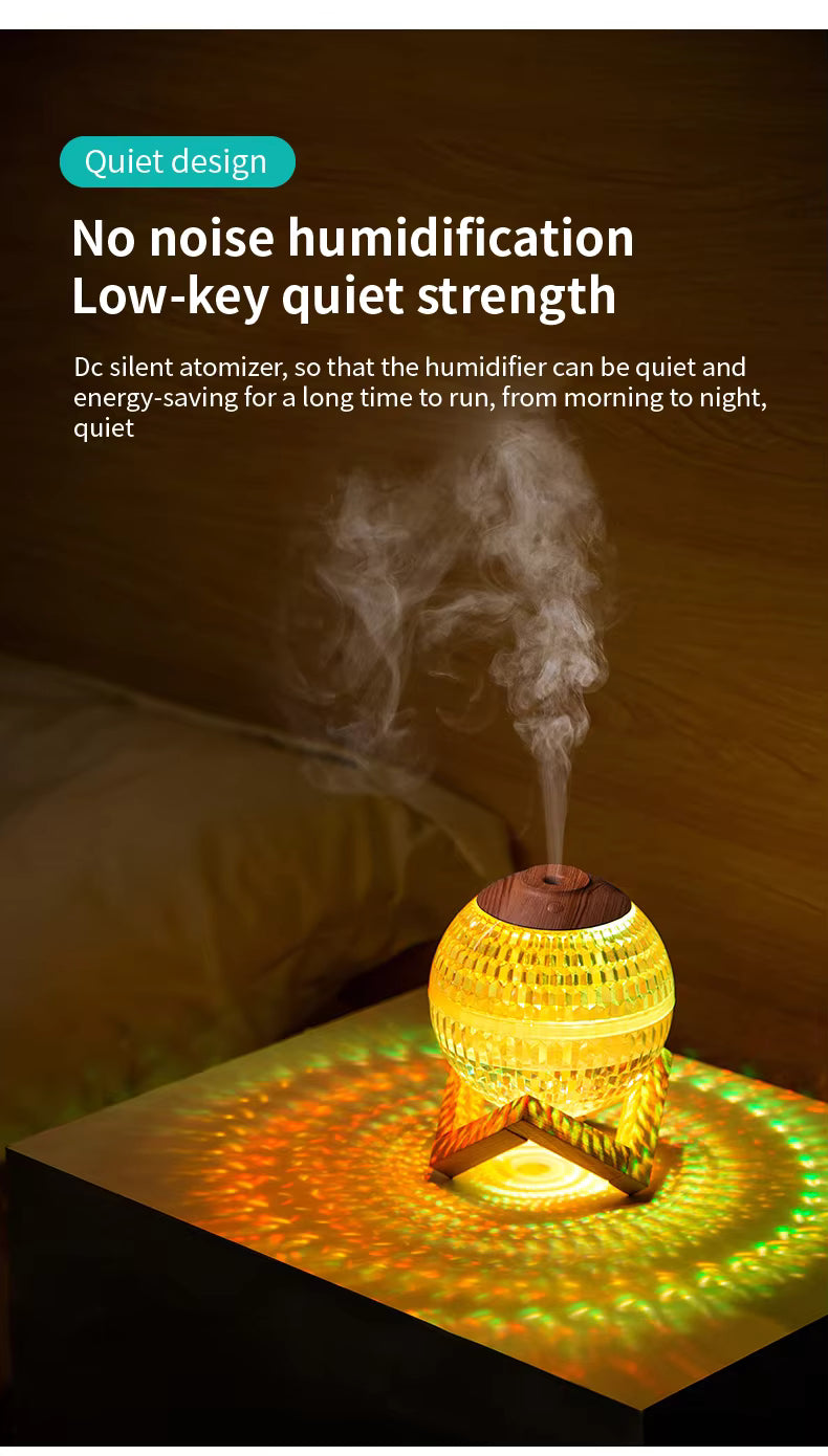 Globe Humidifier - Cool Mist Ultrasonic Air Humidifier with LED Light
