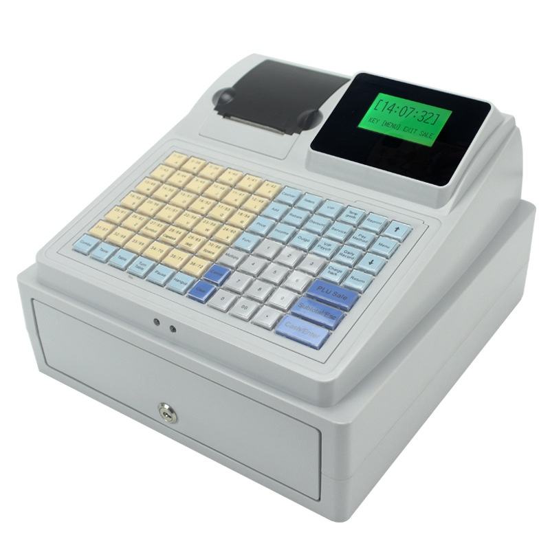 C50 All-in-One POS Cash Register with UV Money Detector & LCD Display
