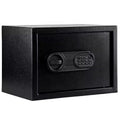 Black Digital Safe Box with Keypad & Emergency Key - Steel Security Safe