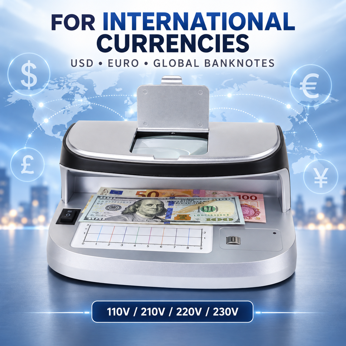 AL-11 UV MG Fake Note Detector, Counterfeit Money Checker