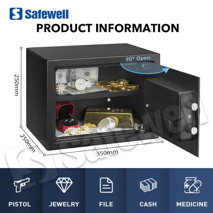 Safewell Digital Keypad Safe Box - Electronic Home & Office Safe
