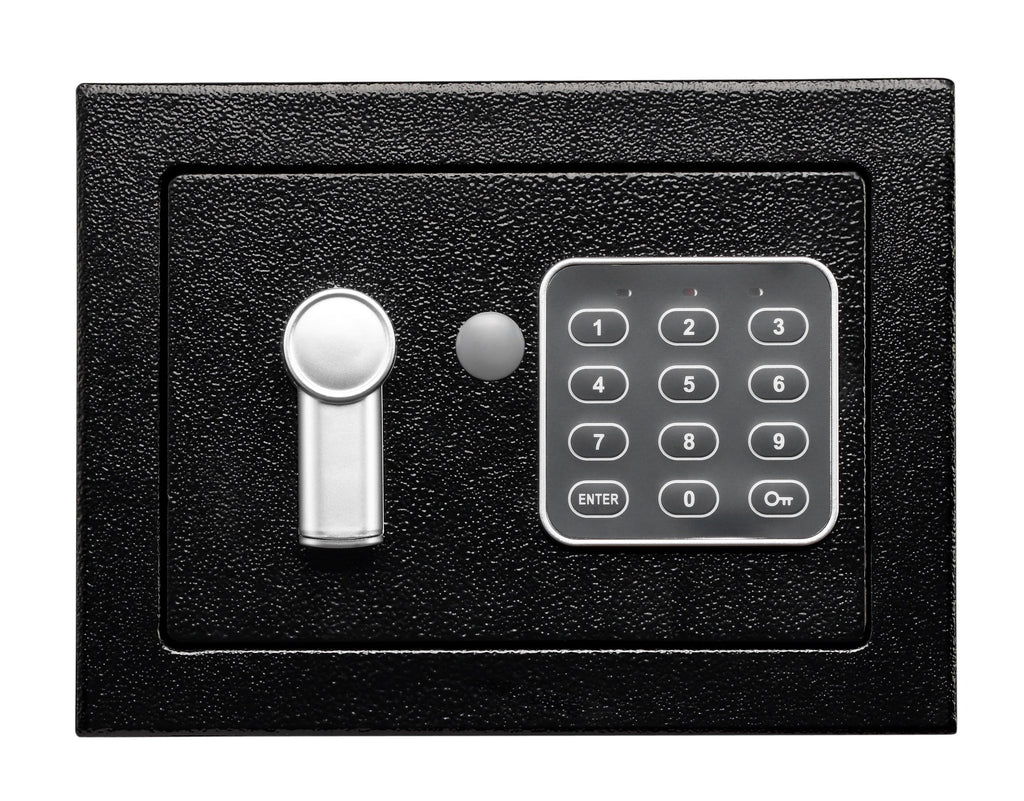 Mini Electronic Safe Box - Digital Cash & Jewelry Safe for Home & Hotel