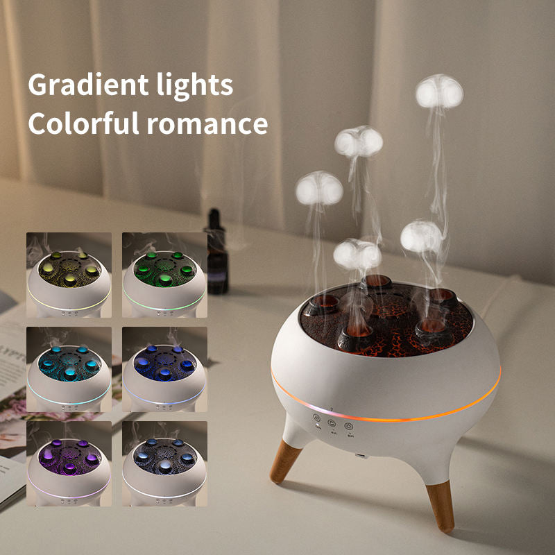 Jellyfish Humidifier, Cool Mist Ultrasonic Air Humidifier with LED Light