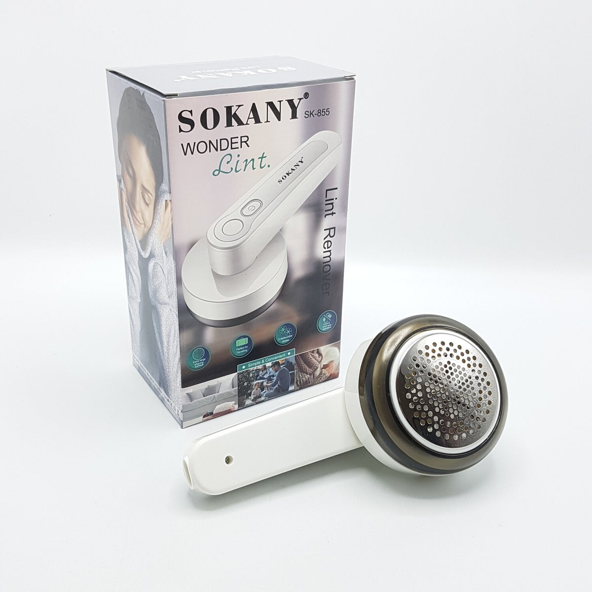 Lint Remover SK-855, Electric Fabric Shaver for Clothes and Sweaters