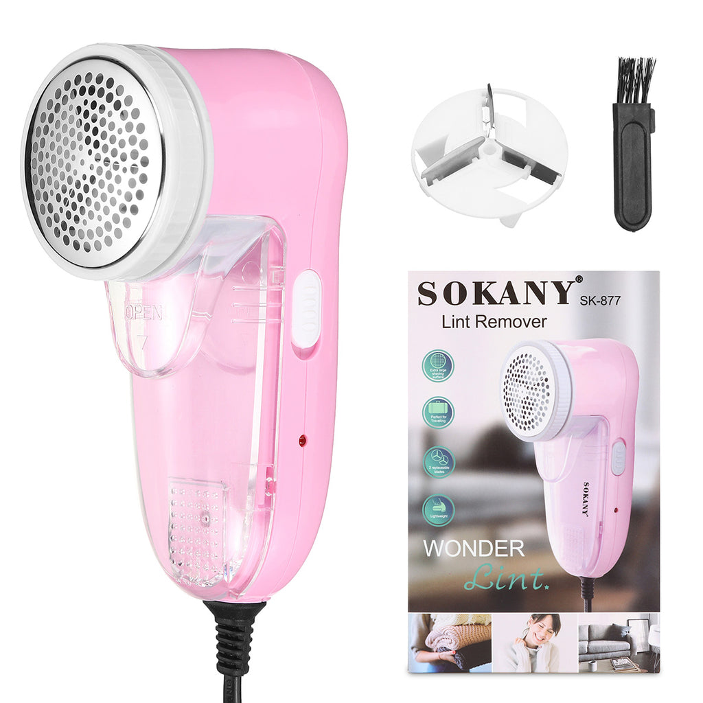 Lint Remover SK-877, Electric Fabric Shaver for Clothes and Sweaters