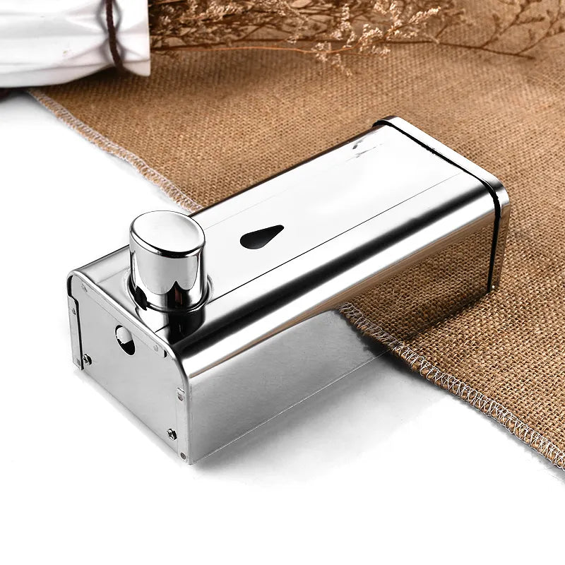 Soap Dispenser 400ml Stainless Steel, Refillable Soap Pump