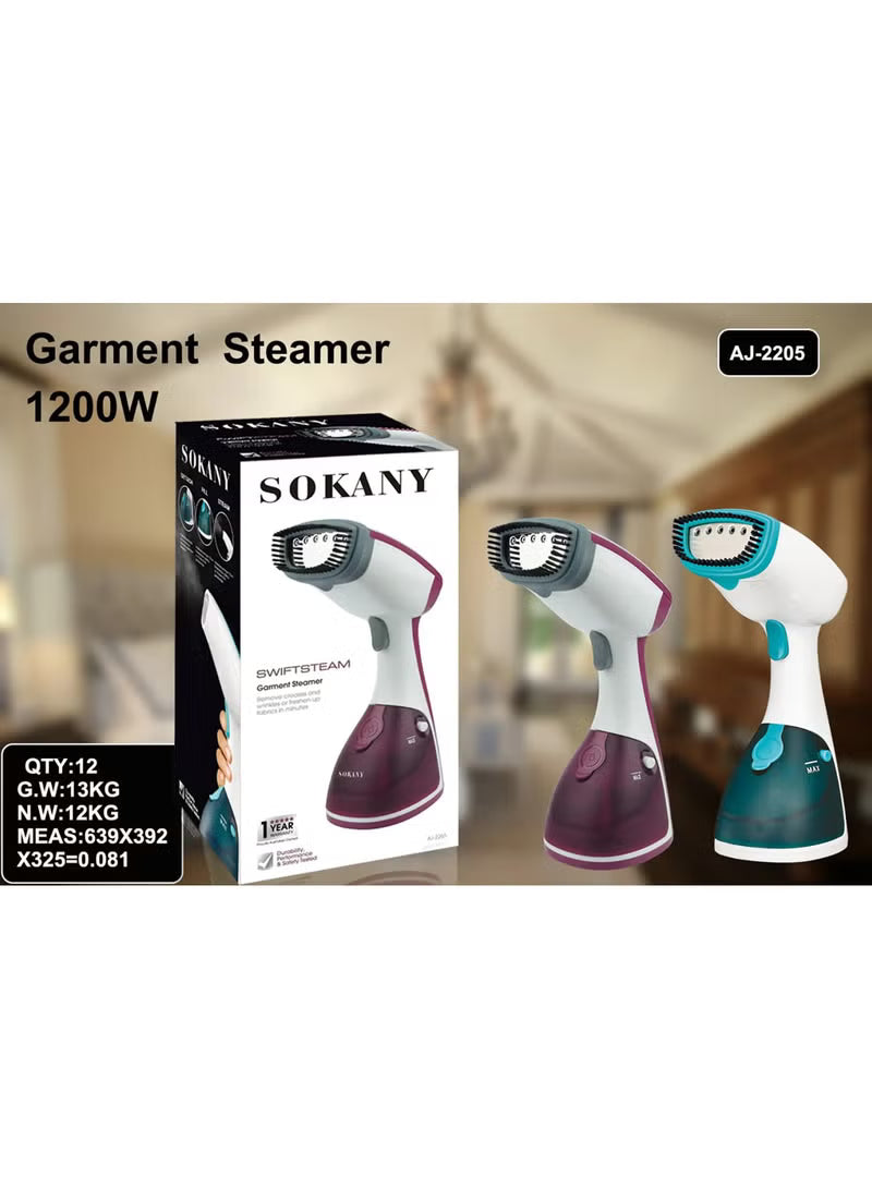 Sokany AJ-2205 Handheld Garment Steamer - Portable Wrinkle Remover