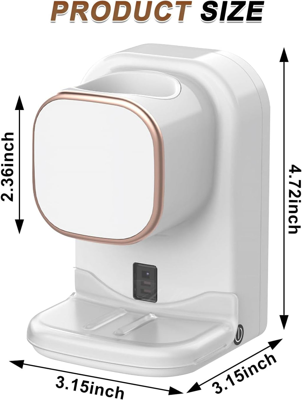 Toothpaste Dispenser, Wall Mounted Squeezer with Toothbrush Holder