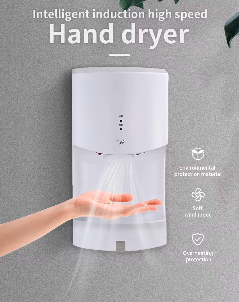 Long Hand Dryer - Slim Automatic Wall Mounted Electric Hand Dryer