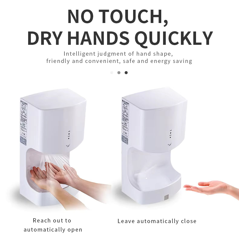 Long Hand Dryer - Slim Automatic Wall Mounted Electric Hand Dryer